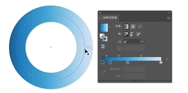 그라디언트 패널 각도와 종횡비