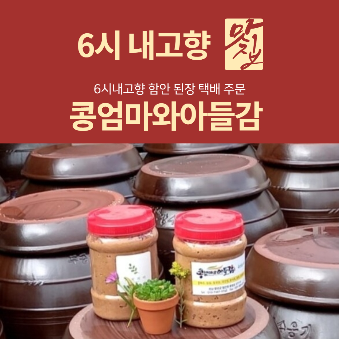 6시내고향 함안 된장 택배 주문