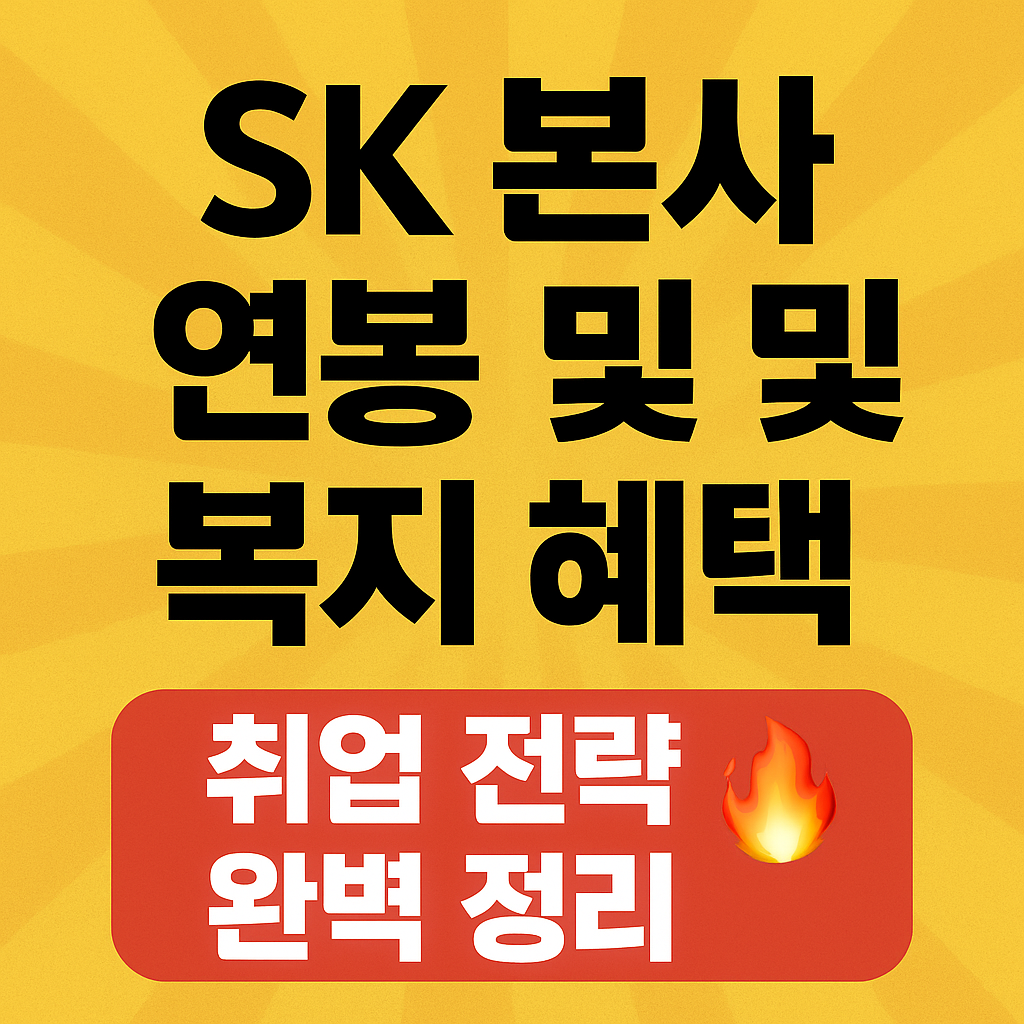 SK 본사 연봉 및 복지 혜택
