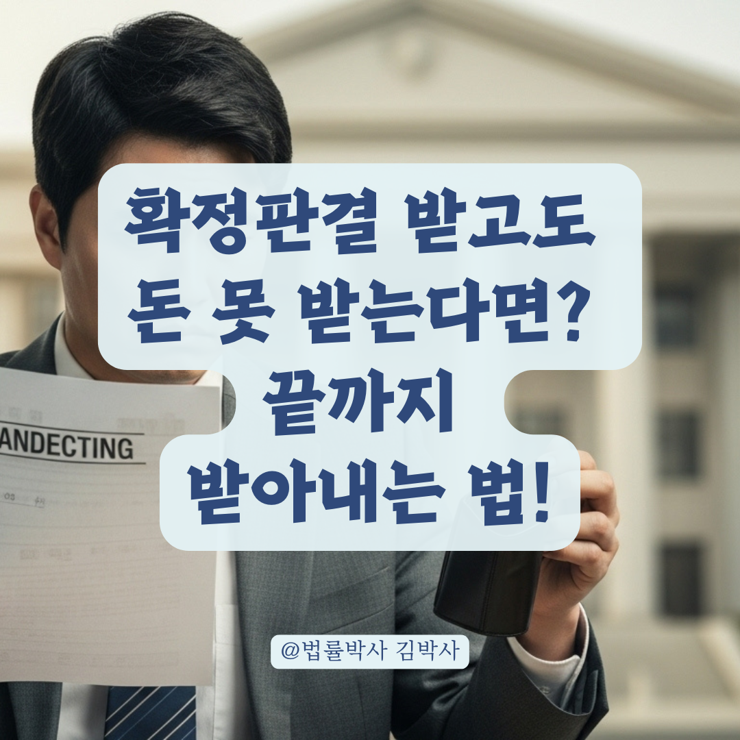 판결 났는데도 안 주는 돈, 소액채권도 강력하게 압박하는 법적 방법 총정리.