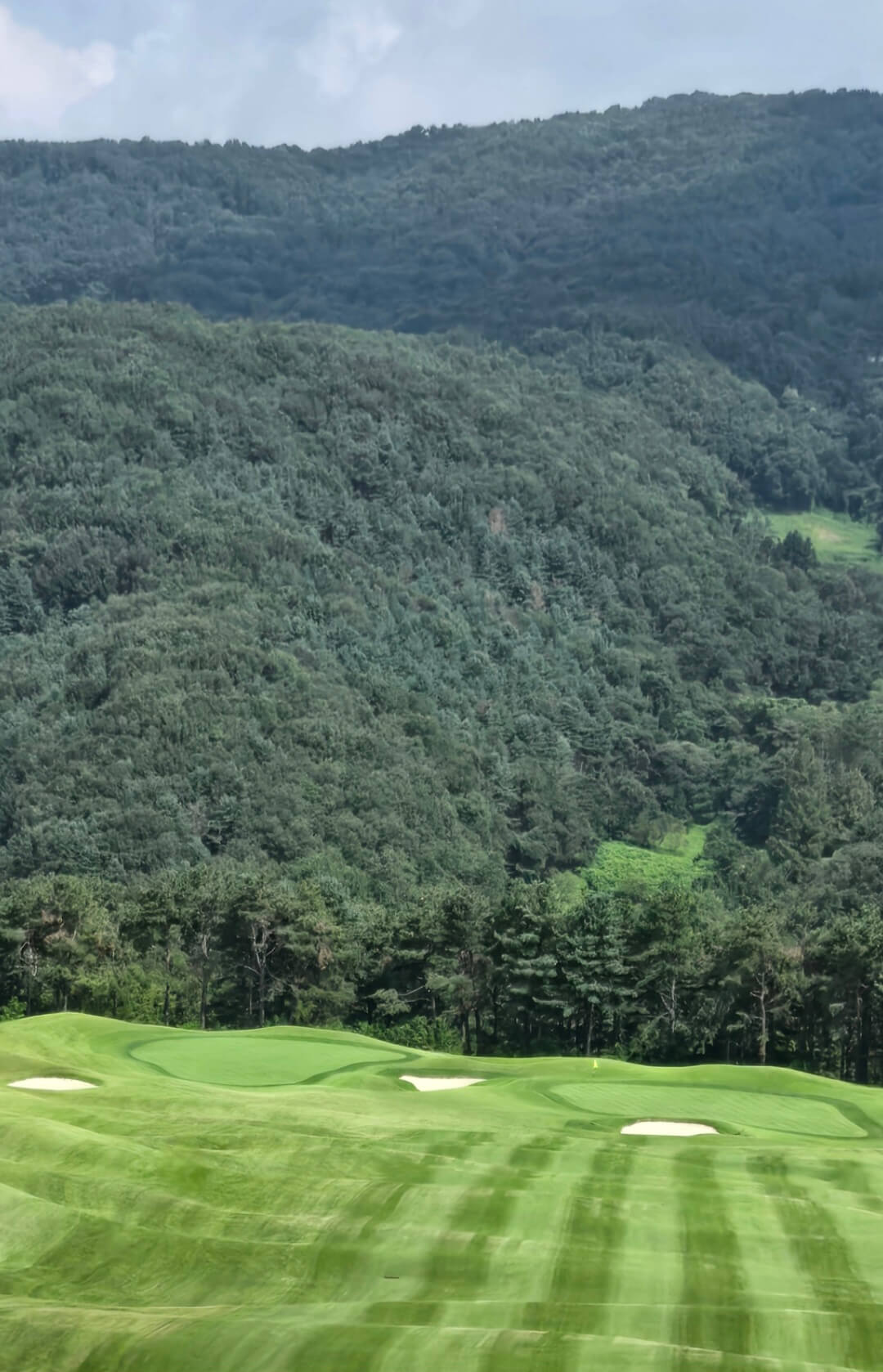 아시아나 CC 동코스 파도치듯 심한 지형