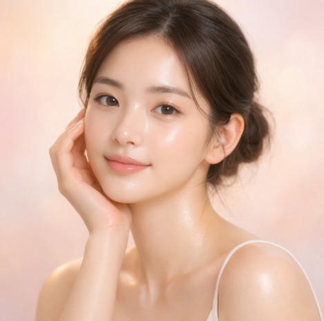 반짝반짝 광나는 피부의 여자 AI 이미지