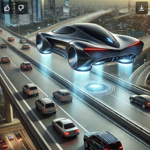 플라잉카 이미지 사진