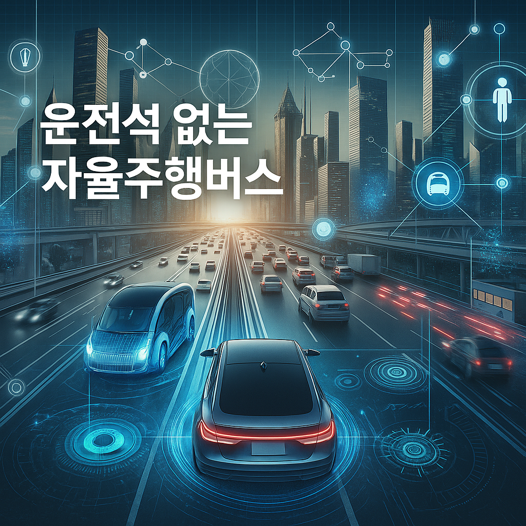 운전석 없는 자율주행버스
