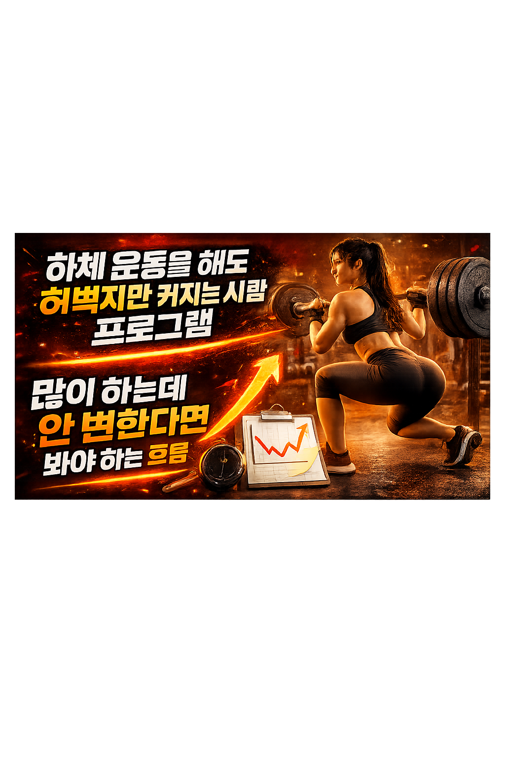 하체 운동을 해도 허벅지만 커지는 사람 루틴