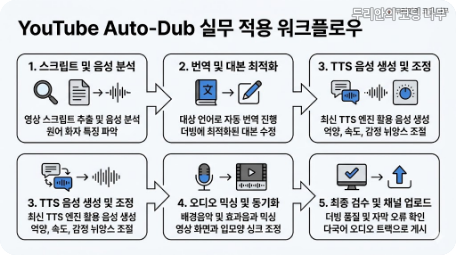 YouTube Auto-Dub 실무 적용에서 링크 입력부터 검수까지 이어지는 워크플로우