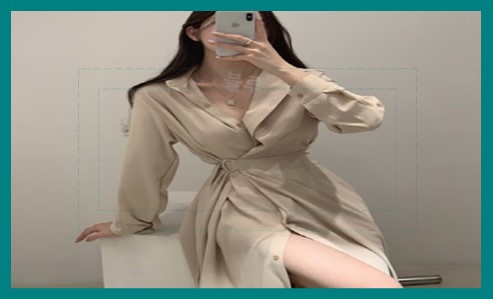 베이지 원피스 코디법