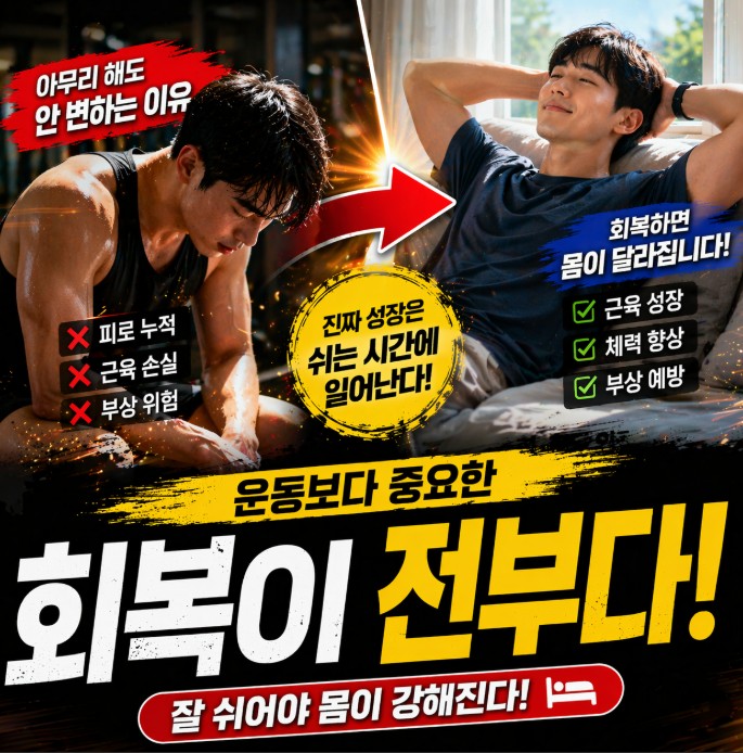 운동 후 회복이 중요한 이유