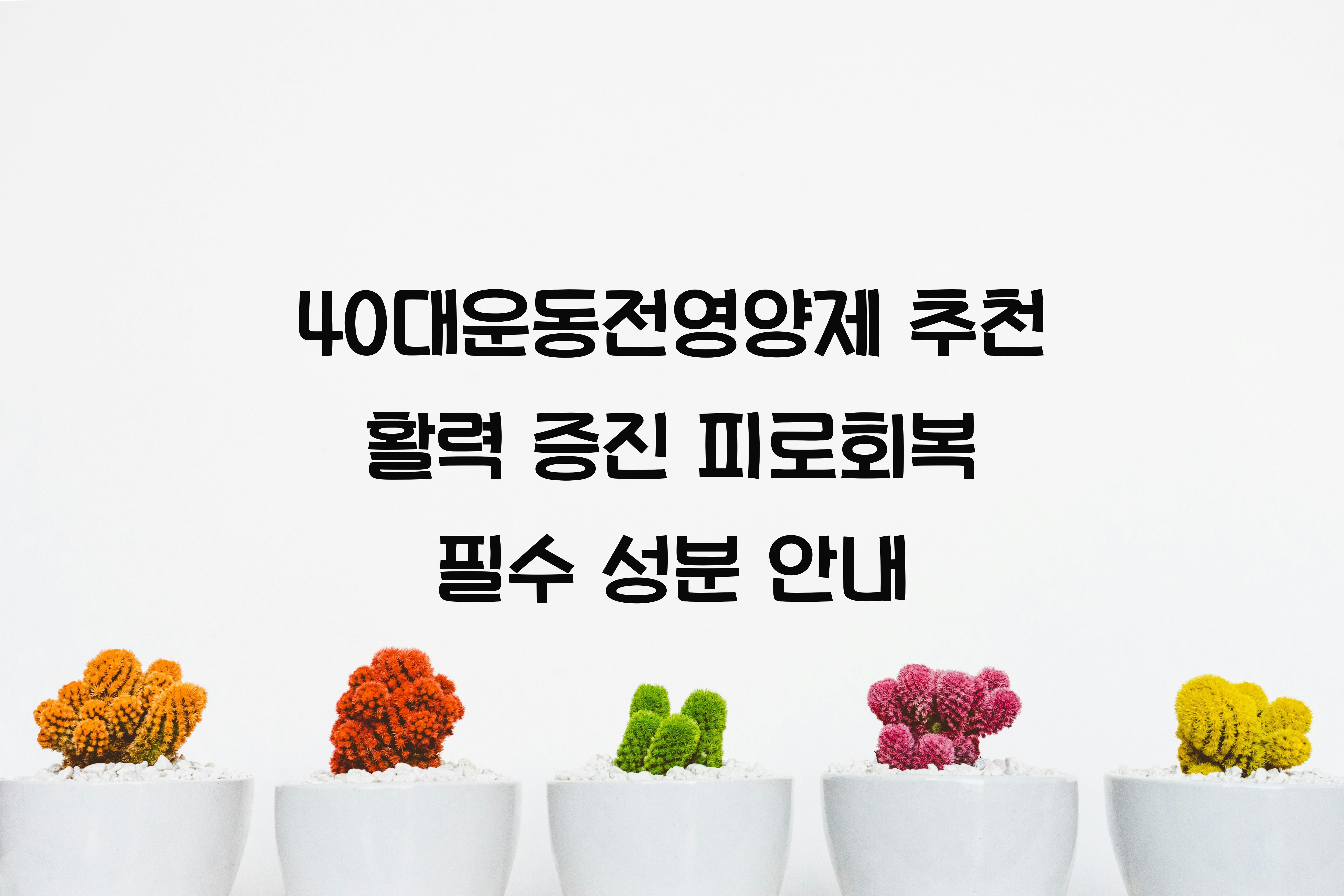 40대운동전영양제