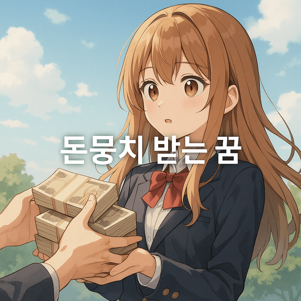 돈뭉치 받는 꿈 해몽
