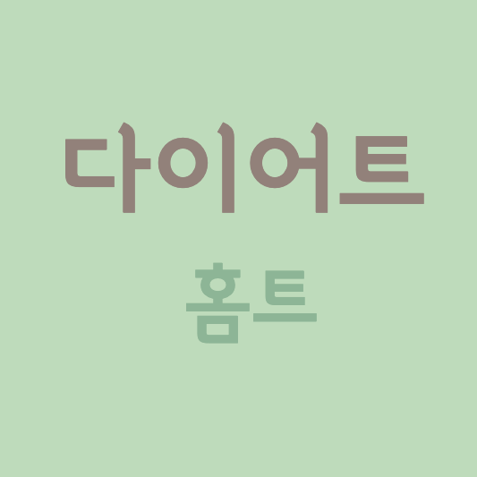 다이어트 홈트
