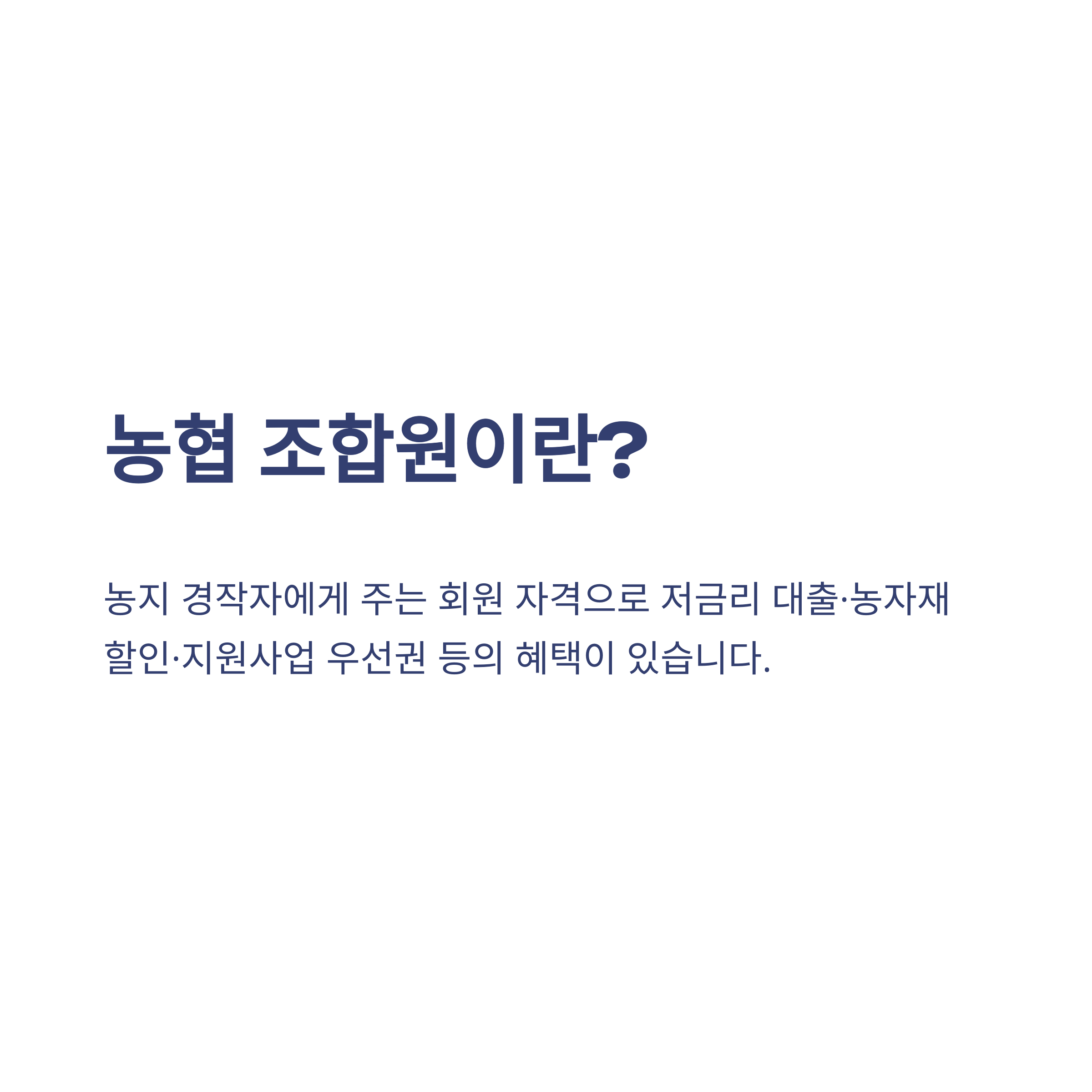 농협 조합원 자격 확인 및 유지, 대출·상실·승계 조건 총정리