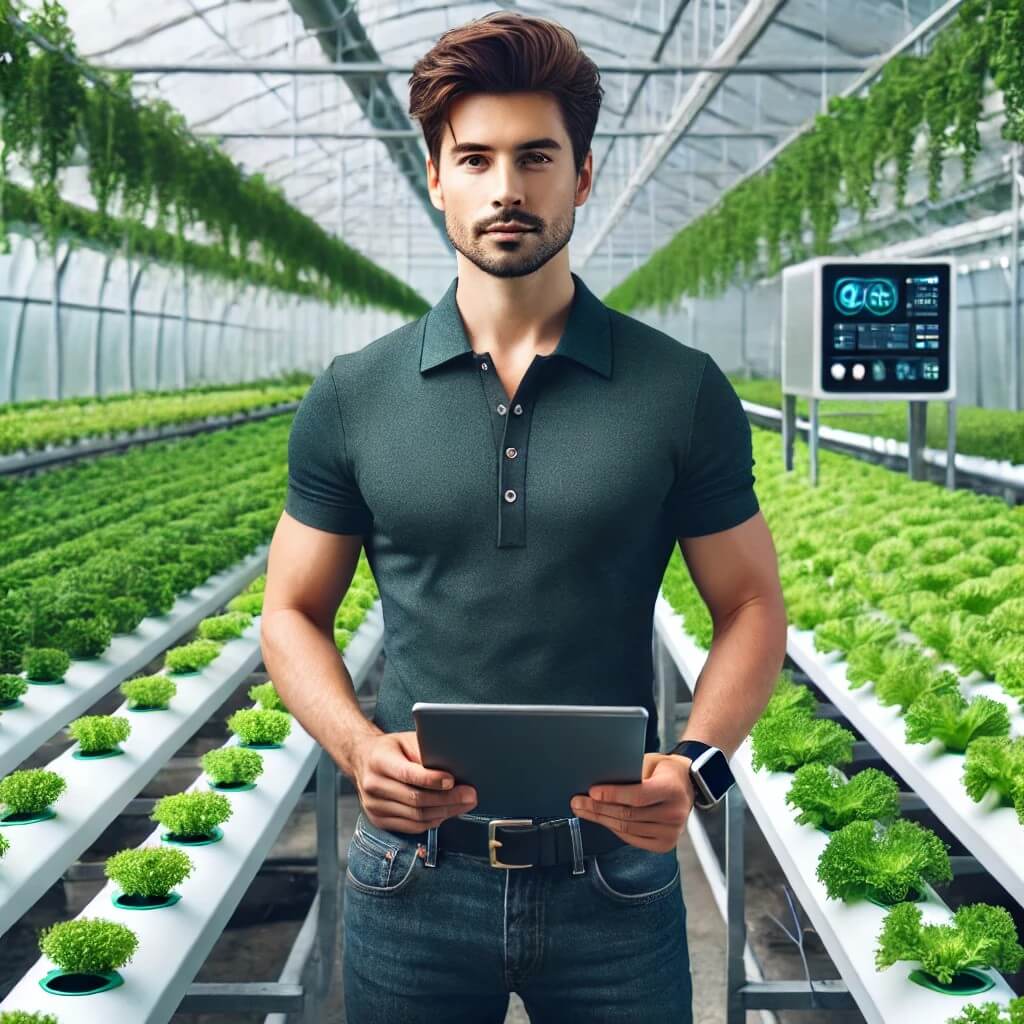 스마트팜을 경영하는 젊은 ceo