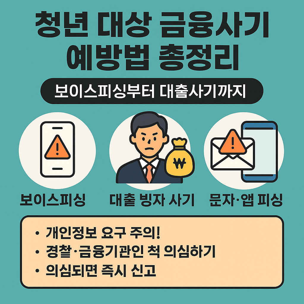 청년 대상 금융사기 예방법 총정리
