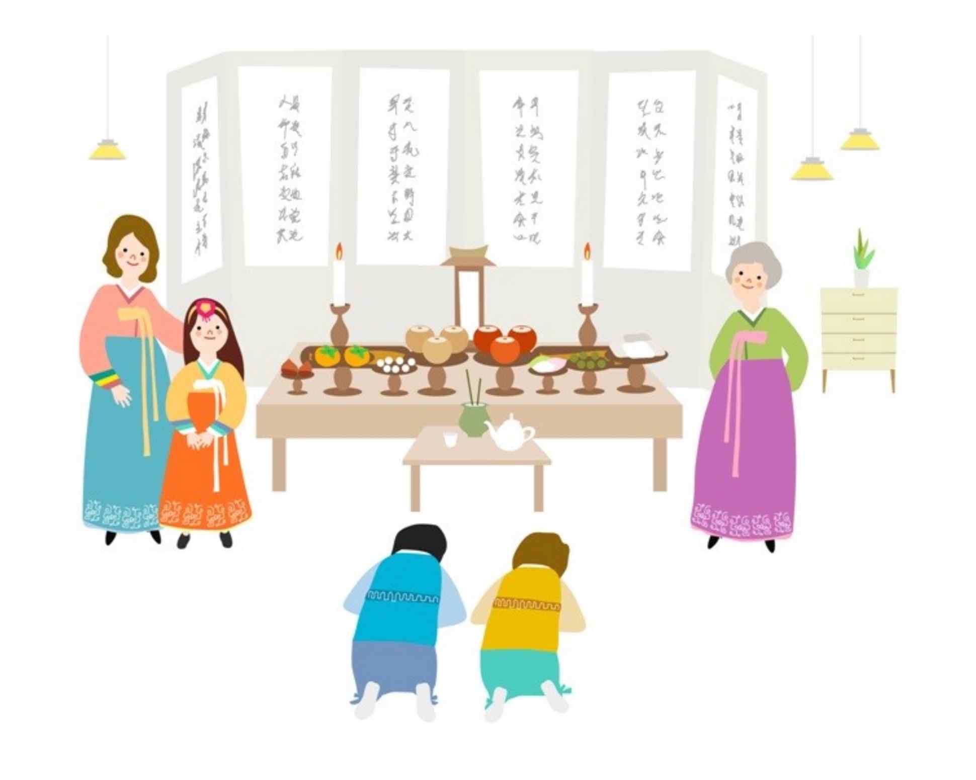 제사 초헌 장면이 보이는 사진