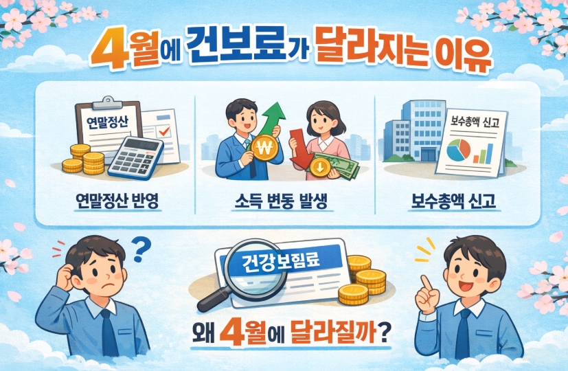 4월 건보료 조회 정산 환급금조회 총정리