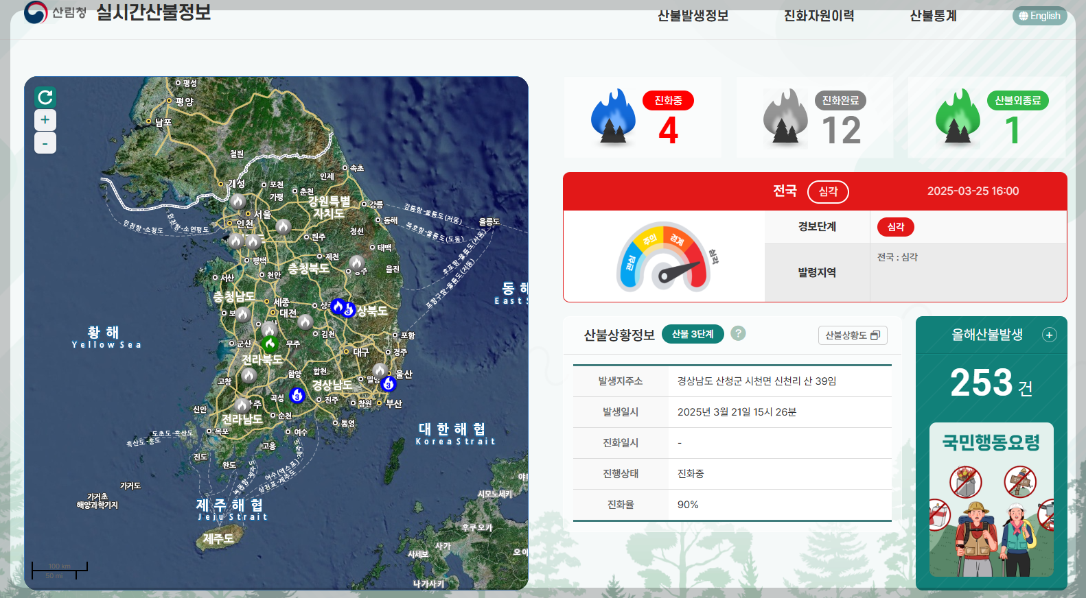 실시간산불정보사진