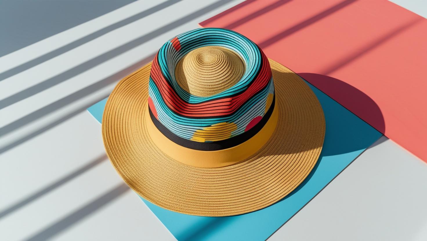 화려한 패턴의 코디 버킷햇