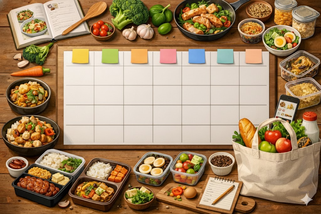 배달음식 줄이기 위한 주간 식단표 만드는 법