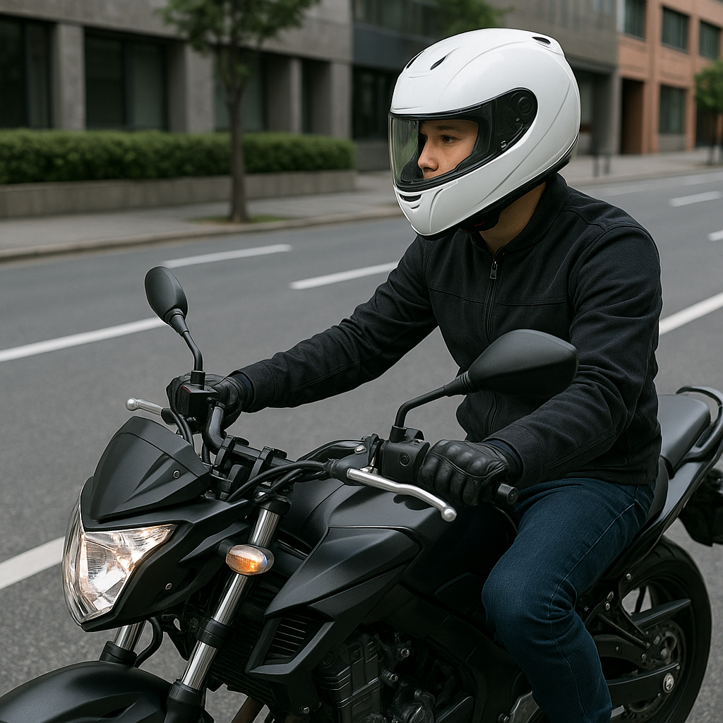 오토바이 주행중인 라이더