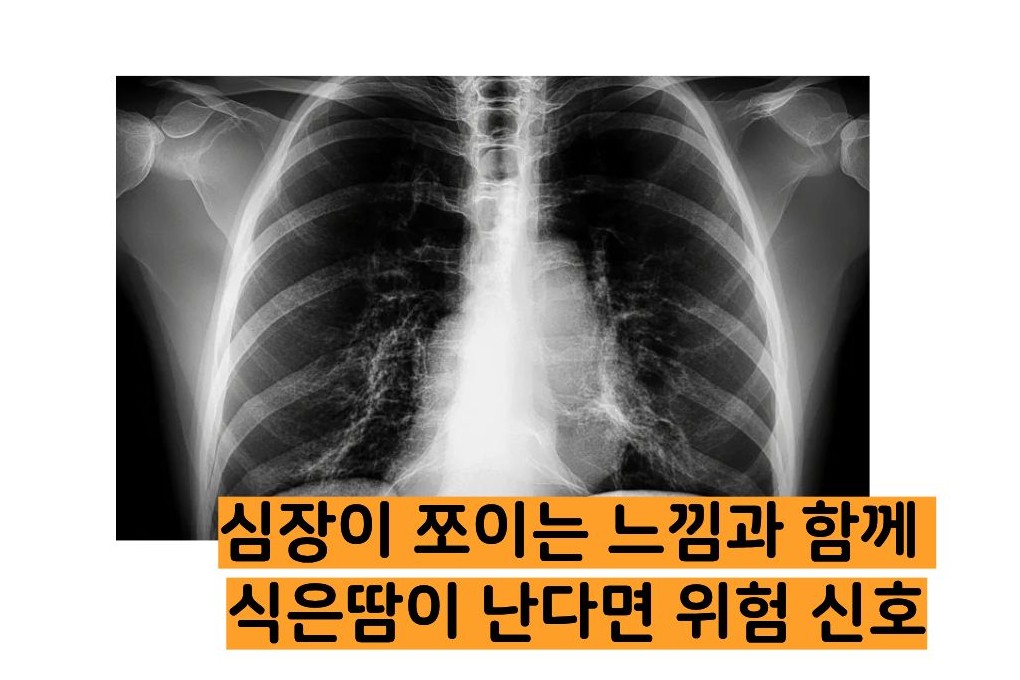 심장이 쪼이는 느낌