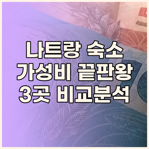 가성비 끝판왕! 나트랑 시타딘 베이프