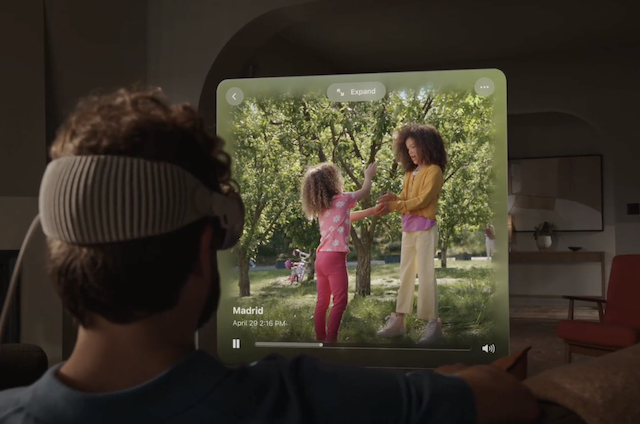 비전 프로 속 사진