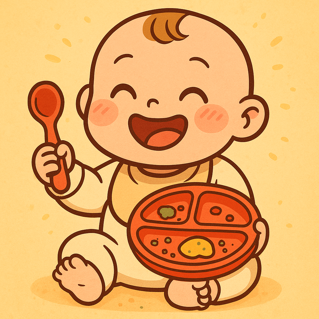 6개월 아기 첫 이유식 장난감? 물컵, 스푼, 식판 놀이템 후기