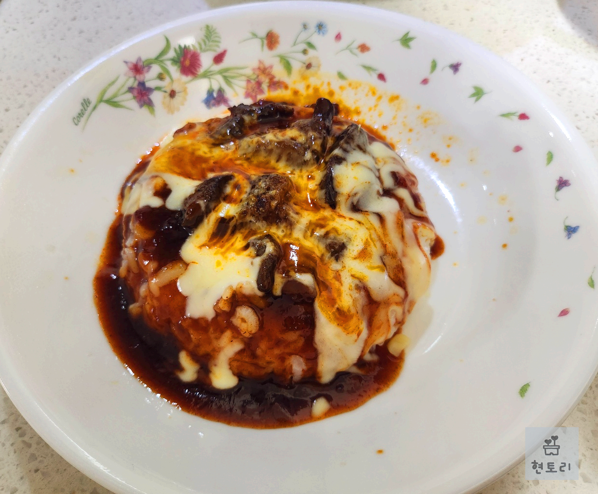 팔도한끼 신촌식 불닭 더블치즈밥