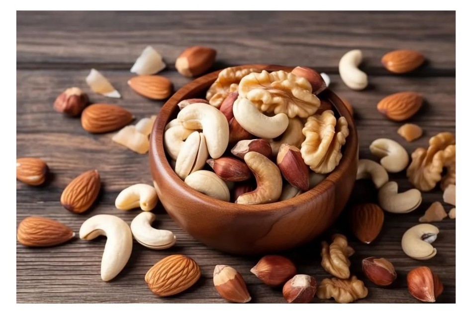 아몬드와 견과류 이미지