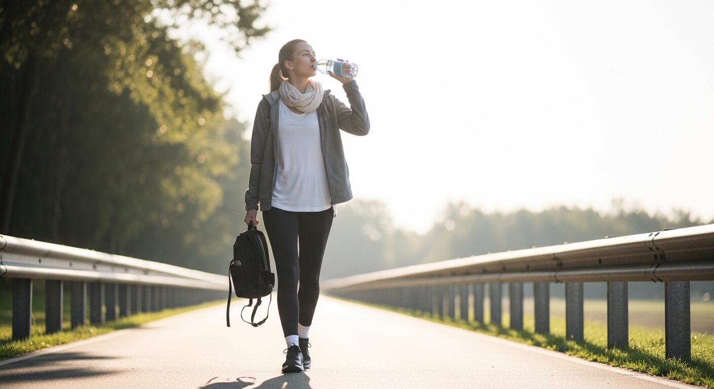 생활습관 개선으로 건강이 변화하는 모습을 표현한 이미지