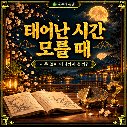 태어난-시간-모를-때-사주