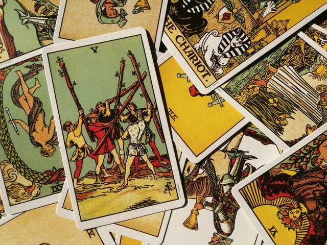 [마이너카드] 완드 5번 정방향&amp;#44; 역방향 해석 