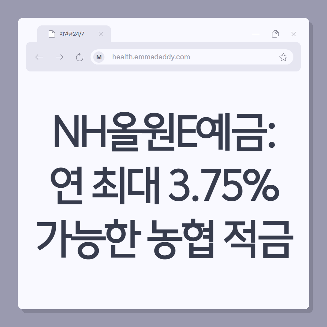 농협 NH올원E예금 01