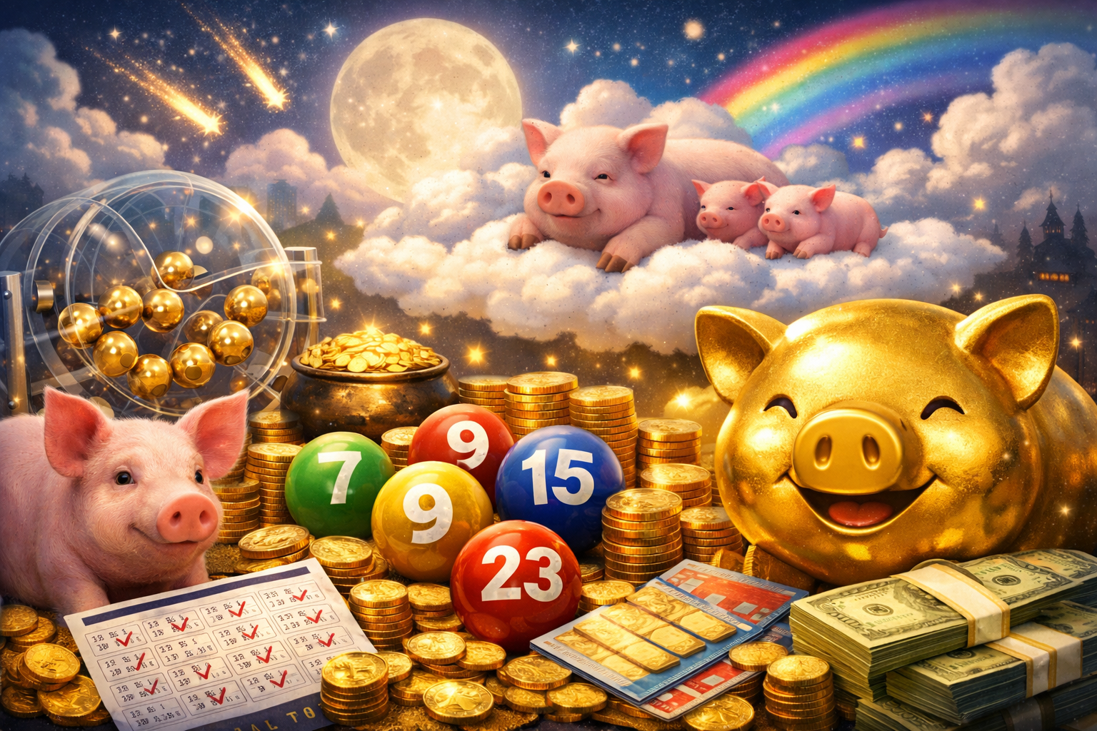 돼지 꿈 해석으로 알아보는 로또 번호