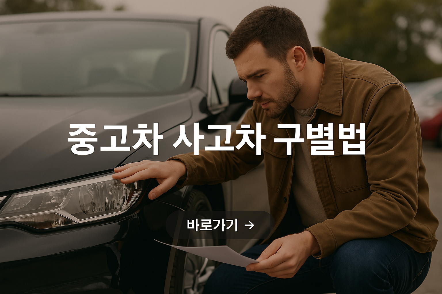 중고차 사고차 구별법 사진