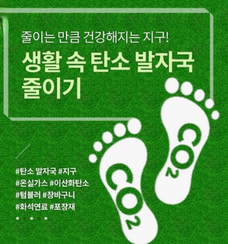 탄소 발자국 : 일상 속 탄소 배출 줄이는 법