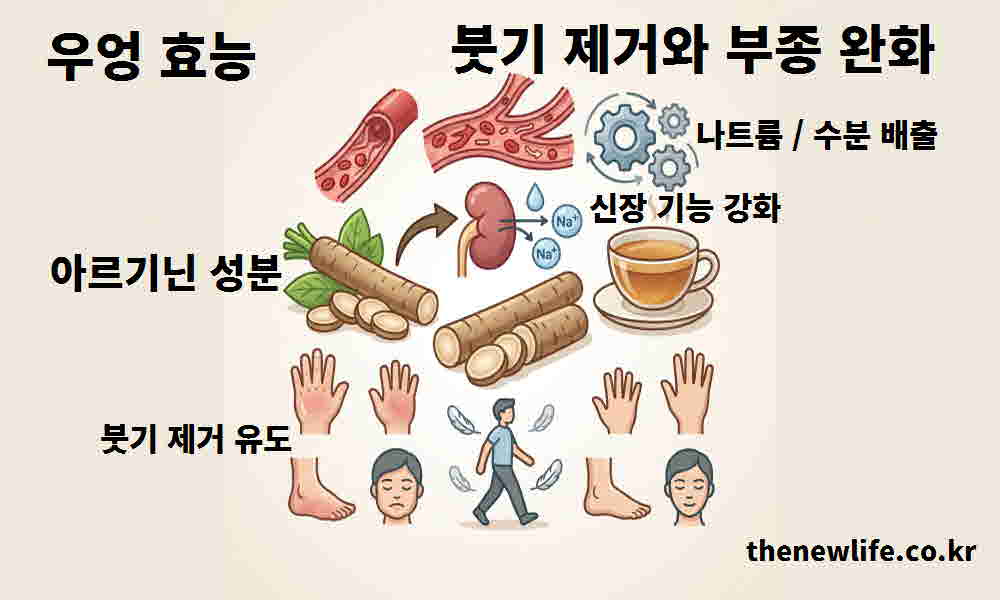 우엉 효능 붓기 제거 부종 완화