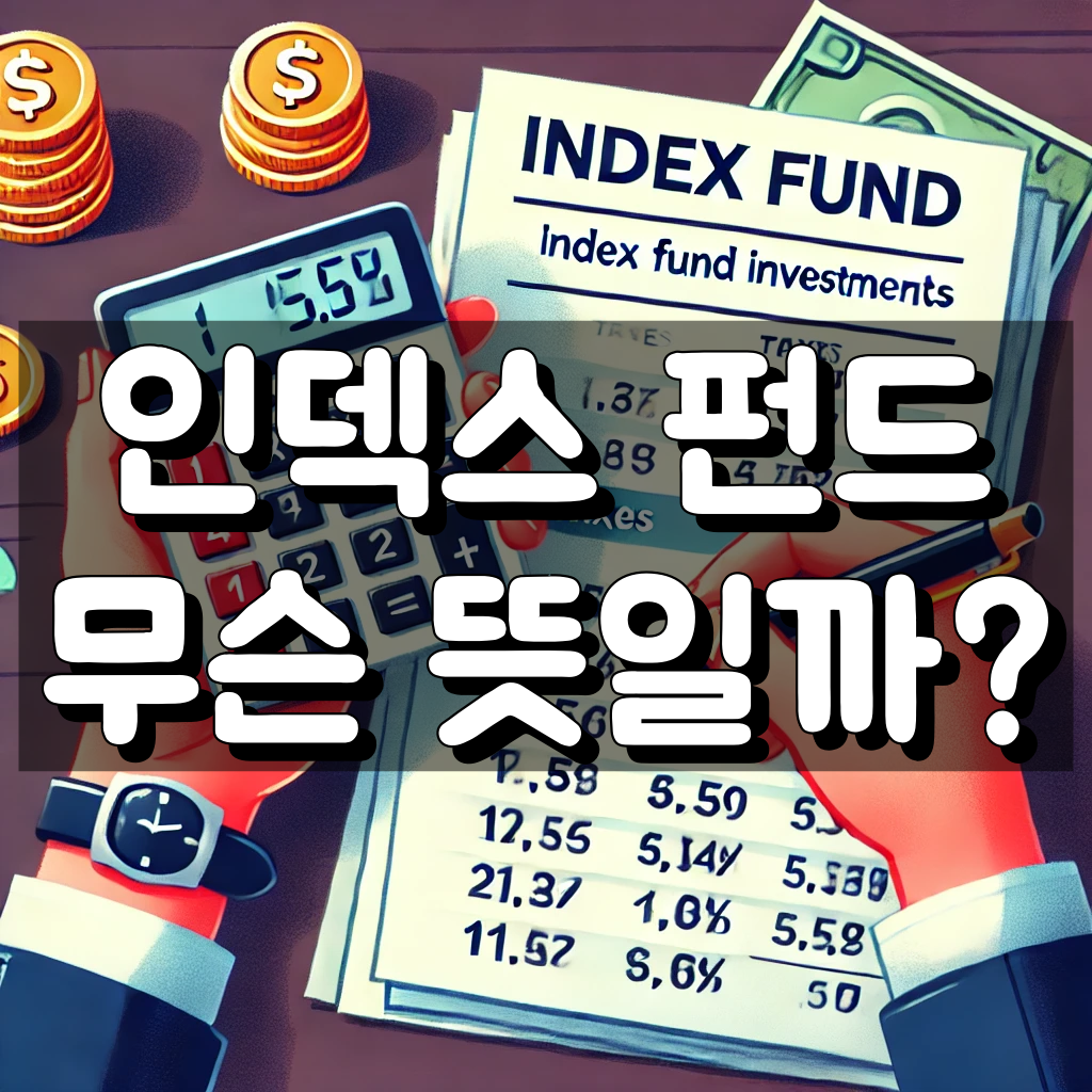 인덱스 펀드란 대표 이미지