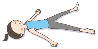 벌렁 드러눕다