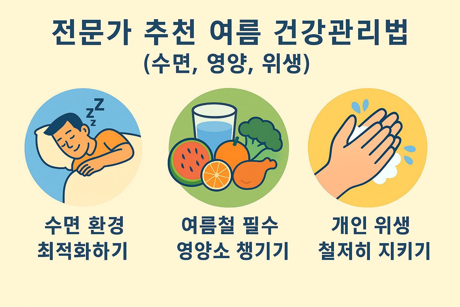 &quot;전문가 추천 여름 건강 관리법&quot;에 대한 이미지입니다.