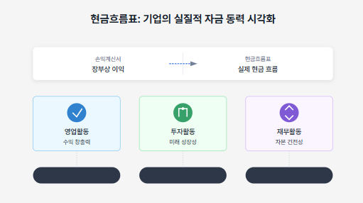 현금흐름표 - 세 가지 활동, 유동성 판단, 흑자 도산