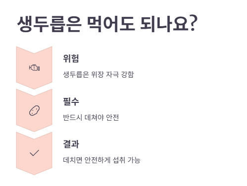 두릅 데치기