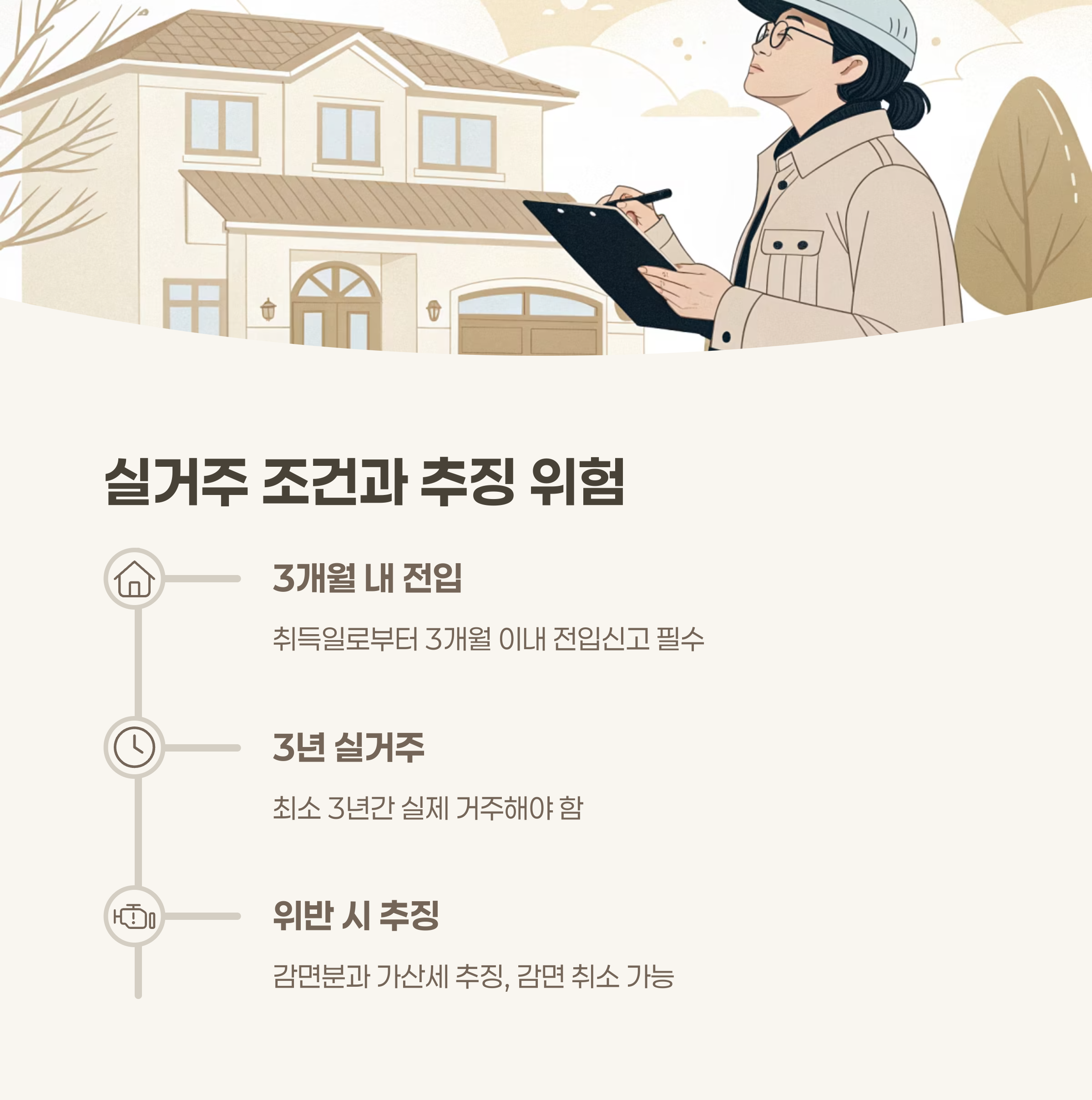 실거주 기간 조건과 위반 시 추징 가능성