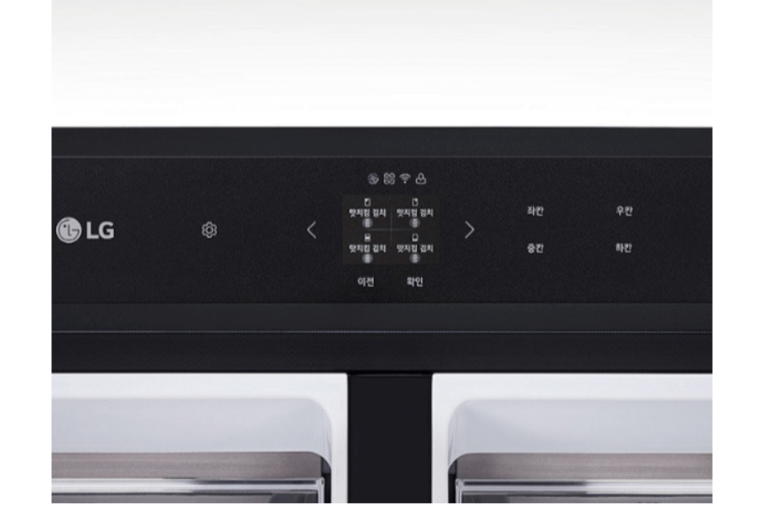 LG 김치냉장고 Z493MWW151S 인디케이터 위치