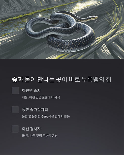 숲과 물이 만나는 지형