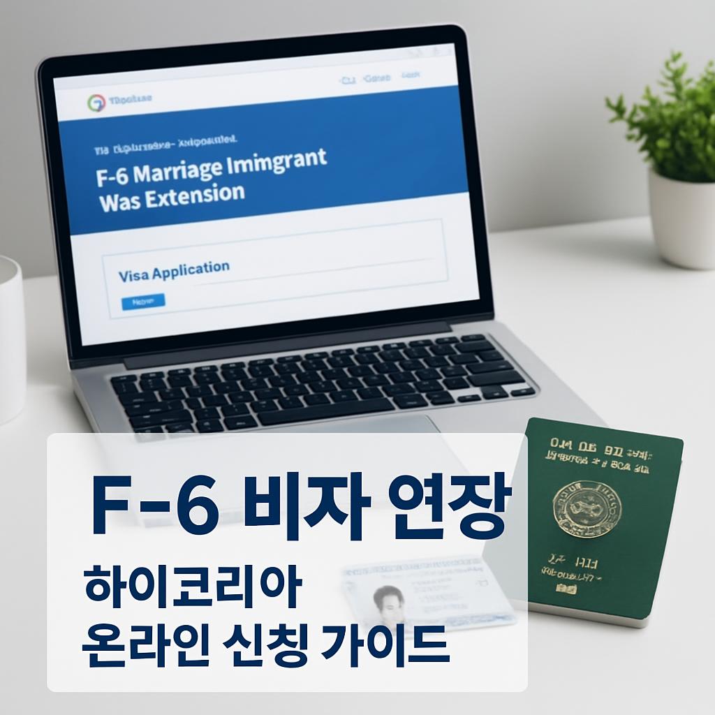 F-6 비자 연장 온라인 신청 방법