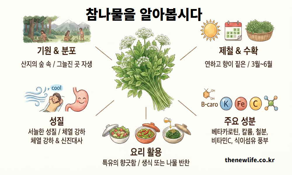 참나물 효능 유래 기원