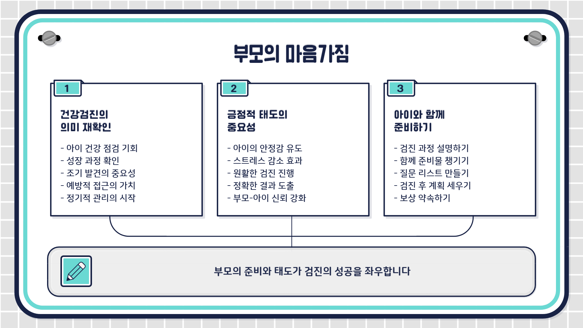 영유아 건강검진 준비물