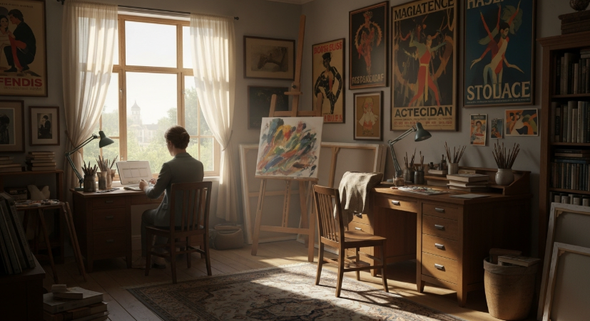 보헤미안 아티스트의 작업실
